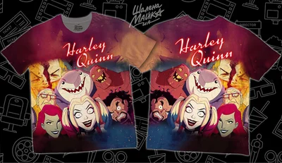 Футболки с полной запечаткой: dc harley queen